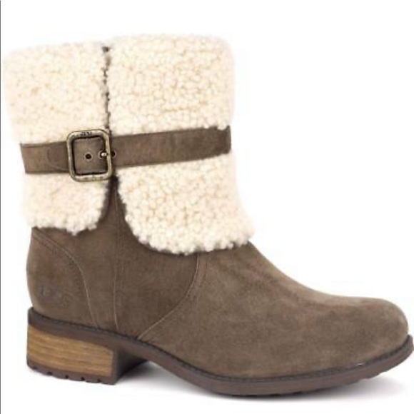 UGG Shoes - UGG Brown and Cream Winter Boots